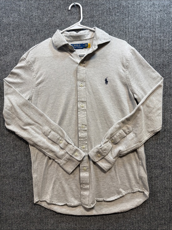 Polo Ralph Lauren Other - Polo by Ralph Lauren Men's Herringbone Button-Down Shirt - Light Gray Medium